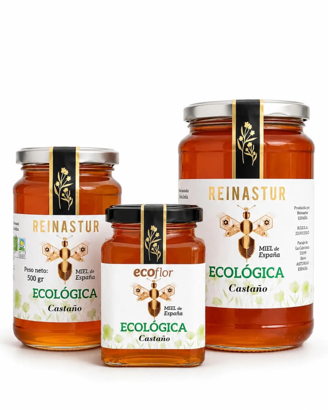 Miel Ecológica de Castaño · Rica en Hierro y Minerales