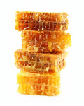 Panal de abeja natural con miel de nuestras propias colmenas, producido por los apicultores de Reinastur en Asturias.